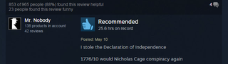 Illustration for article titled Fallout 3, As Told By Steam Reviews